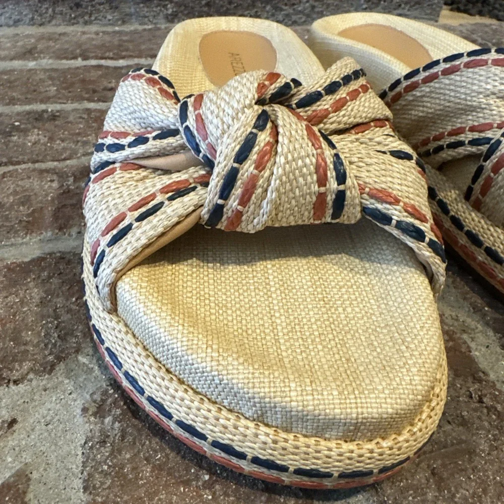 Arezzo Women's Reagan Footbed Sandals US 7.5B Multicolor #531